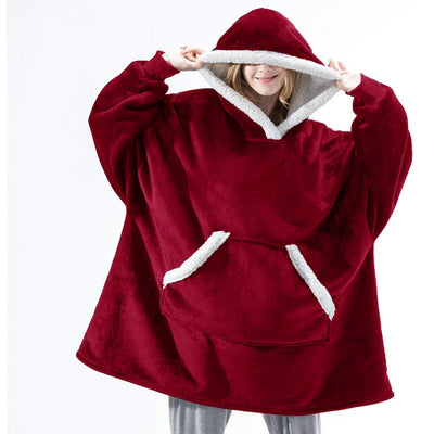 Ella - Sweat à capuche et couverture | Merveilleuse combinaison d'un sweat à capuche doux et d'une couverture confortable en un !