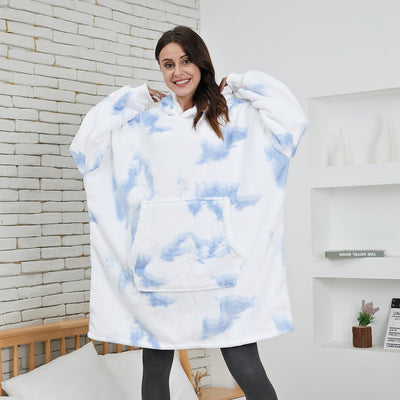 Ella - Sweat à capuche et couverture | Merveilleuse combinaison d'un sweat à capuche doux et d'une couverture confortable en un !