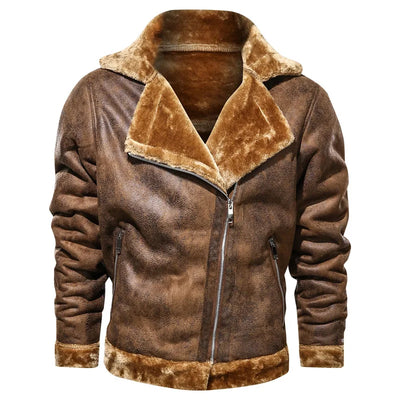 Veste Cuir Homme Intemporelle Coupe Ajustée en Cuir Véritable