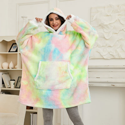 Ella - Sweat à capuche et couverture | Merveilleuse combinaison d'un sweat à capuche doux et d'une couverture confortable en un !