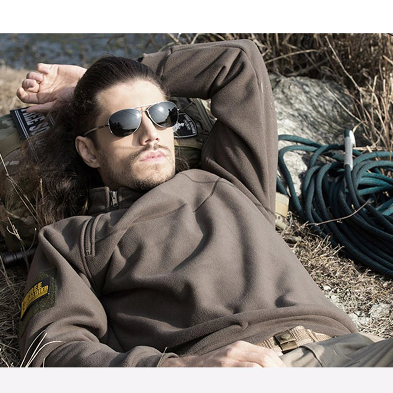 Romeo - Pull polaire coupe-vent et tactique pour homme