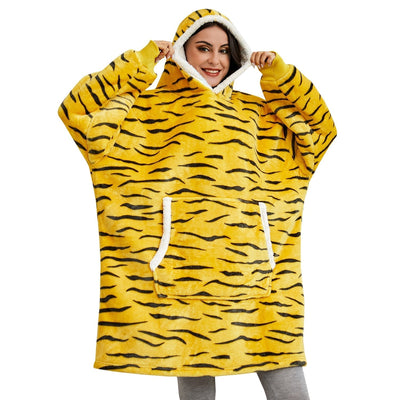 Ella - Sweat à capuche et couverture | Merveilleuse combinaison d'un sweat à capuche doux et d'une couverture confortable en un !
