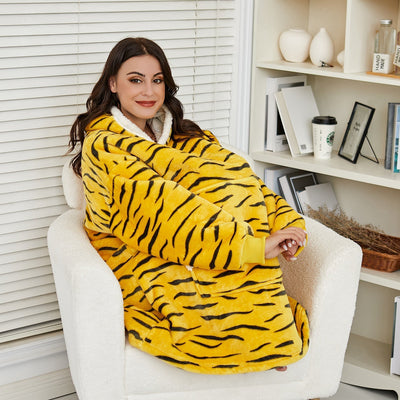 Ella - Sweat à capuche et couverture | Merveilleuse combinaison d'un sweat à capuche doux et d'une couverture confortable en un !