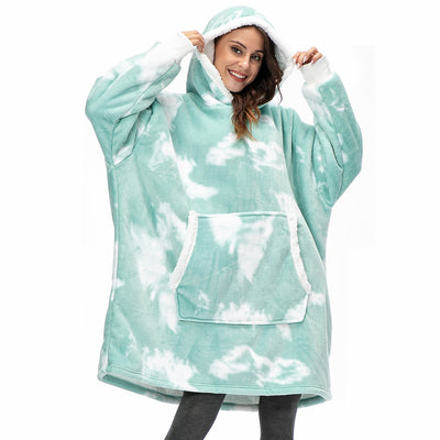Ella - Sweat à capuche et couverture | Merveilleuse combinaison d'un sweat à capuche doux et d'une couverture confortable en un !