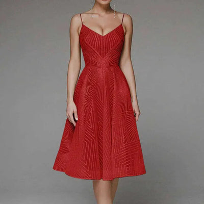 Lucienne | Robe D'été Brodée Sans Manches pour Femmes
