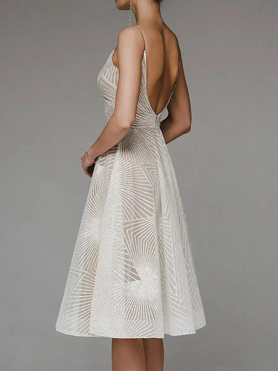 Lucienne | Robe D'été Brodée Sans Manches pour Femmes