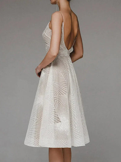Lucienne | Robe D'été Brodée Sans Manches pour Femmes