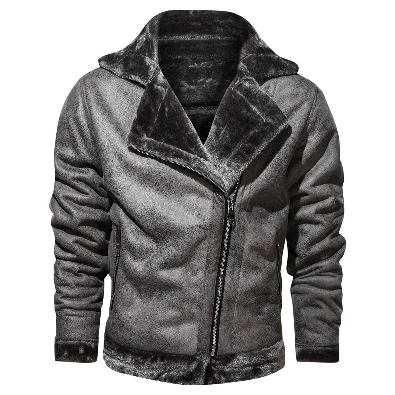 Veste Cuir Homme Intemporelle Coupe Ajustée en Cuir Véritable