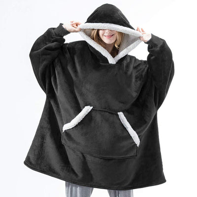 Ella - Sweat à capuche et couverture | Merveilleuse combinaison d'un sweat à capuche doux et d'une couverture confortable en un !