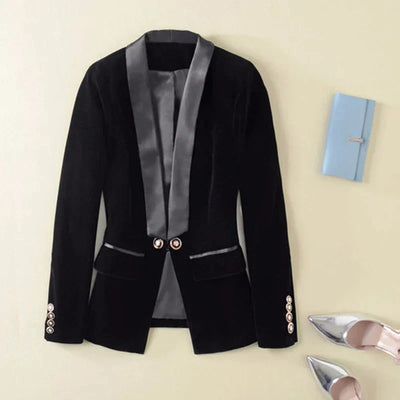 Shimaa | Blazer en velours élégant pour femmes
