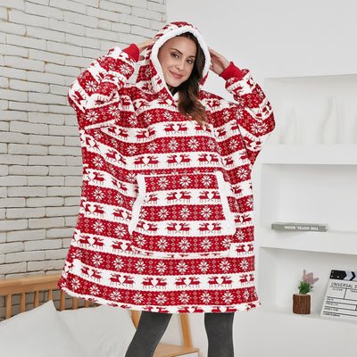 Ella - Sweat à capuche et couverture | Merveilleuse combinaison d'un sweat à capuche doux et d'une couverture confortable en un !