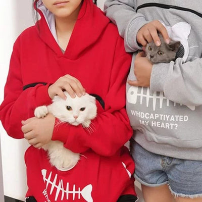 Sweat à poche câlin pour chats - Confort et chaleur