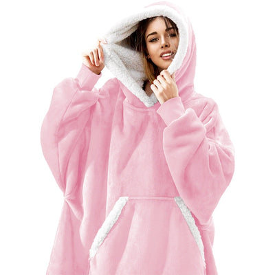 Ella - Sweat à capuche et couverture | Merveilleuse combinaison d'un sweat à capuche doux et d'une couverture confortable en un !