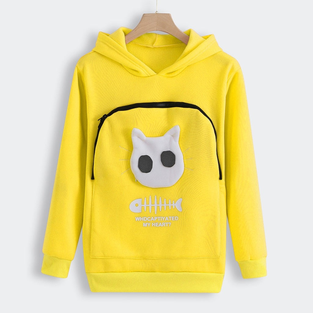 Sweat à poche câlin pour chats - Confort et chaleur