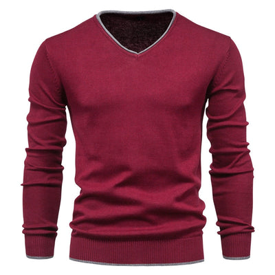 Silas - Trui Slim Fit avec col en V