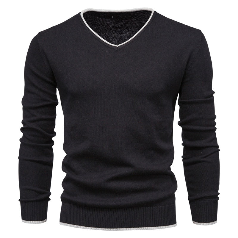 Silas - Trui Slim Fit avec col en V