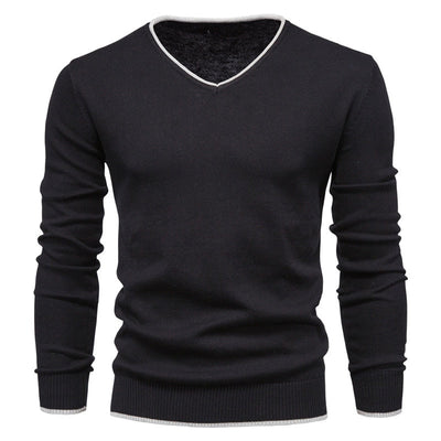 Silas - Trui Slim Fit avec col en V