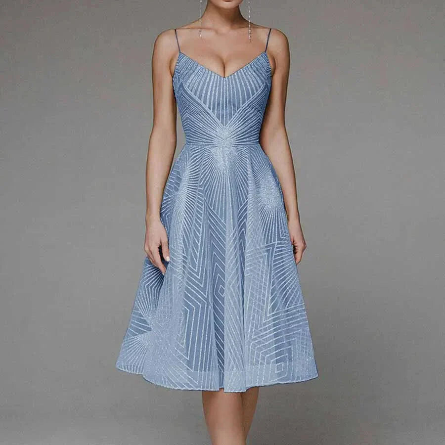 Lucienne | Robe D'été Brodée Sans Manches pour Femmes