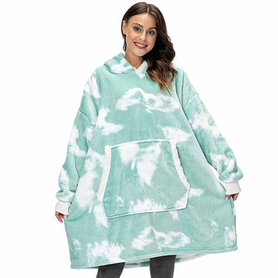 Ella - Sweat à capuche et couverture | Merveilleuse combinaison d'un sweat à capuche doux et d'une couverture confortable en un !