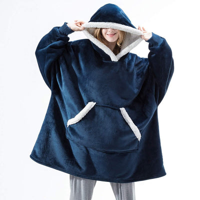 Ella - Sweat à capuche et couverture | Merveilleuse combinaison d'un sweat à capuche doux et d'une couverture confortable en un !