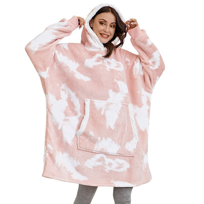 Ella - Sweat à capuche et couverture | Merveilleuse combinaison d'un sweat à capuche doux et d'une couverture confortable en un !