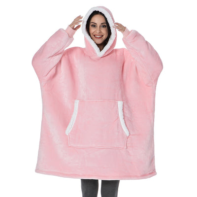 Ella - Sweat à capuche et couverture | Merveilleuse combinaison d'un sweat à capuche doux et d'une couverture confortable en un !