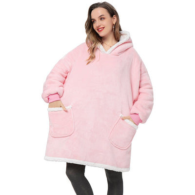 Ella - Sweat à capuche et couverture | Merveilleuse combinaison d'un sweat à capuche doux et d'une couverture confortable en un !