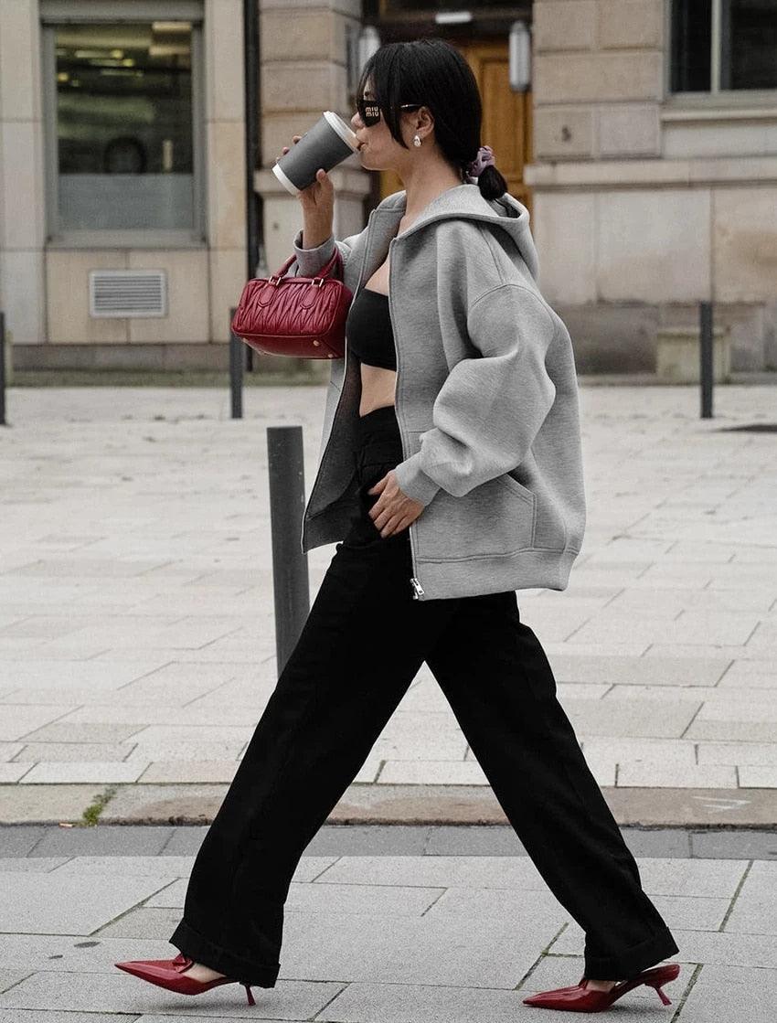 Daphne - Premium Warm Hoodie Ladies Vest (gilet à capuche pour dames)