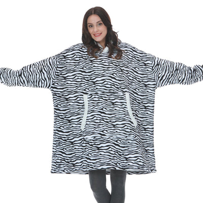 Ella - Sweat à capuche et couverture | Merveilleuse combinaison d'un sweat à capuche doux et d'une couverture confortable en un !