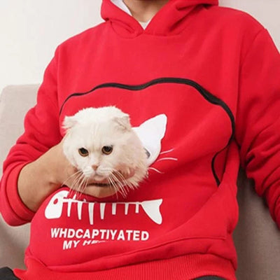 Sweat à poche câlin pour chats - Confort et chaleur
