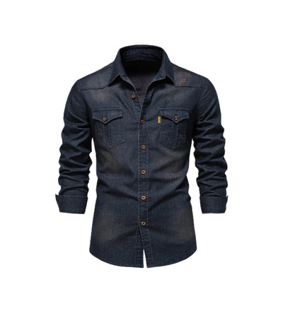 RUBEN | Chemise en jean extensible pour hommes