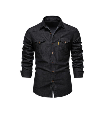RUBEN | Chemise en jean extensible pour hommes