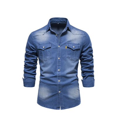 RUBEN | Chemise en jean extensible pour hommes