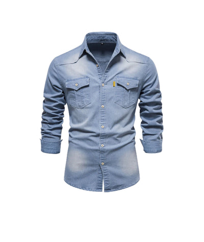 RUBEN | Chemise en jean extensible pour hommes