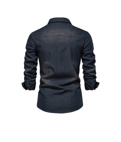 RUBEN | Chemise en jean extensible pour hommes