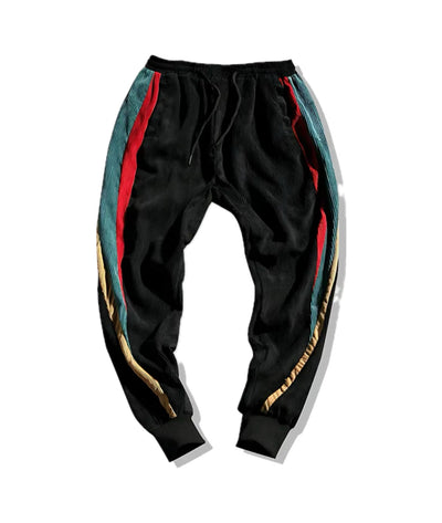 MERLO | Pantalon cargo en velours côtelé rayé