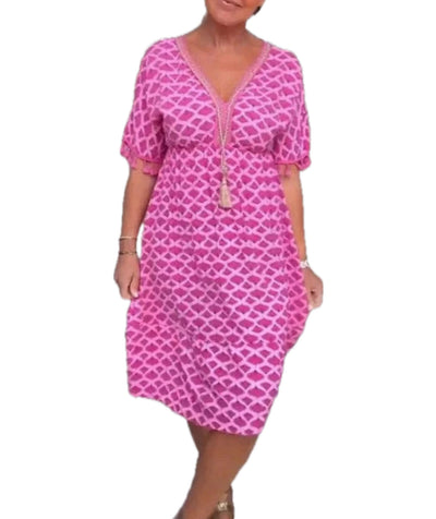 AISHA | Robe élégante à col en V