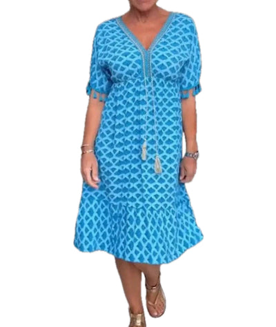 AISHA | Robe élégante à col en V