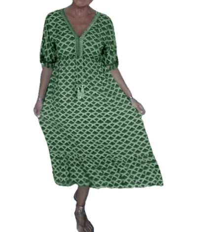 AISHA | Robe élégante à col en V