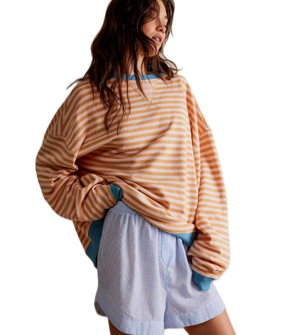 MANA | Pull surdimensionné rayé