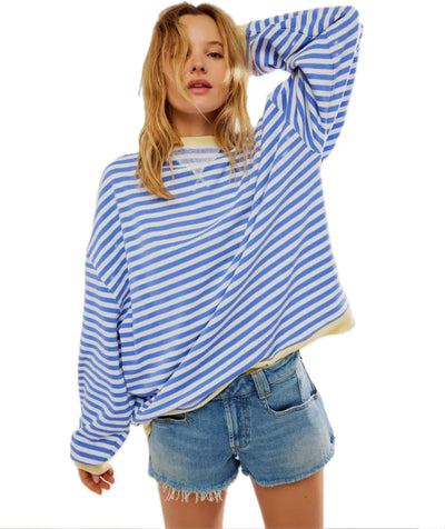 MANA | Pull surdimensionné rayé