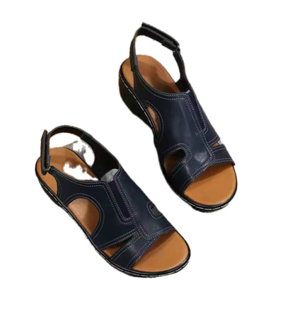 JUDY | SANDALES COMPENSÉES ORTHOPÉDIQUES EN CUIR