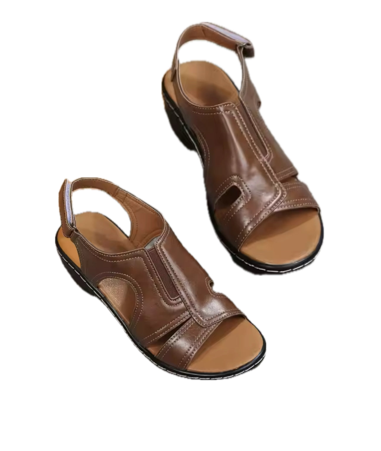 JUDY | SANDALES COMPENSÉES ORTHOPÉDIQUES EN CUIR