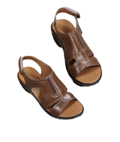 JUDY | SANDALES COMPENSÉES ORTHOPÉDIQUES EN CUIR