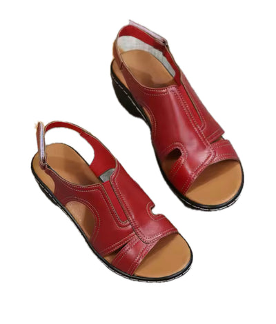 JUDY | SANDALES COMPENSÉES ORTHOPÉDIQUES EN CUIR