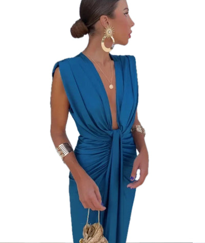 LAVINIA | Robe élégante à col en V
