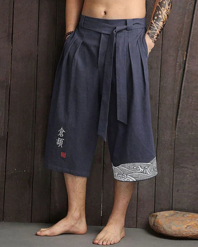 TARO | Pantalon court confort japonais