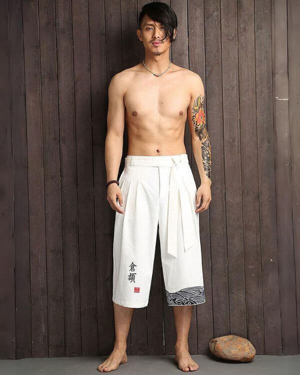 TARO | Pantalon court confort japonais