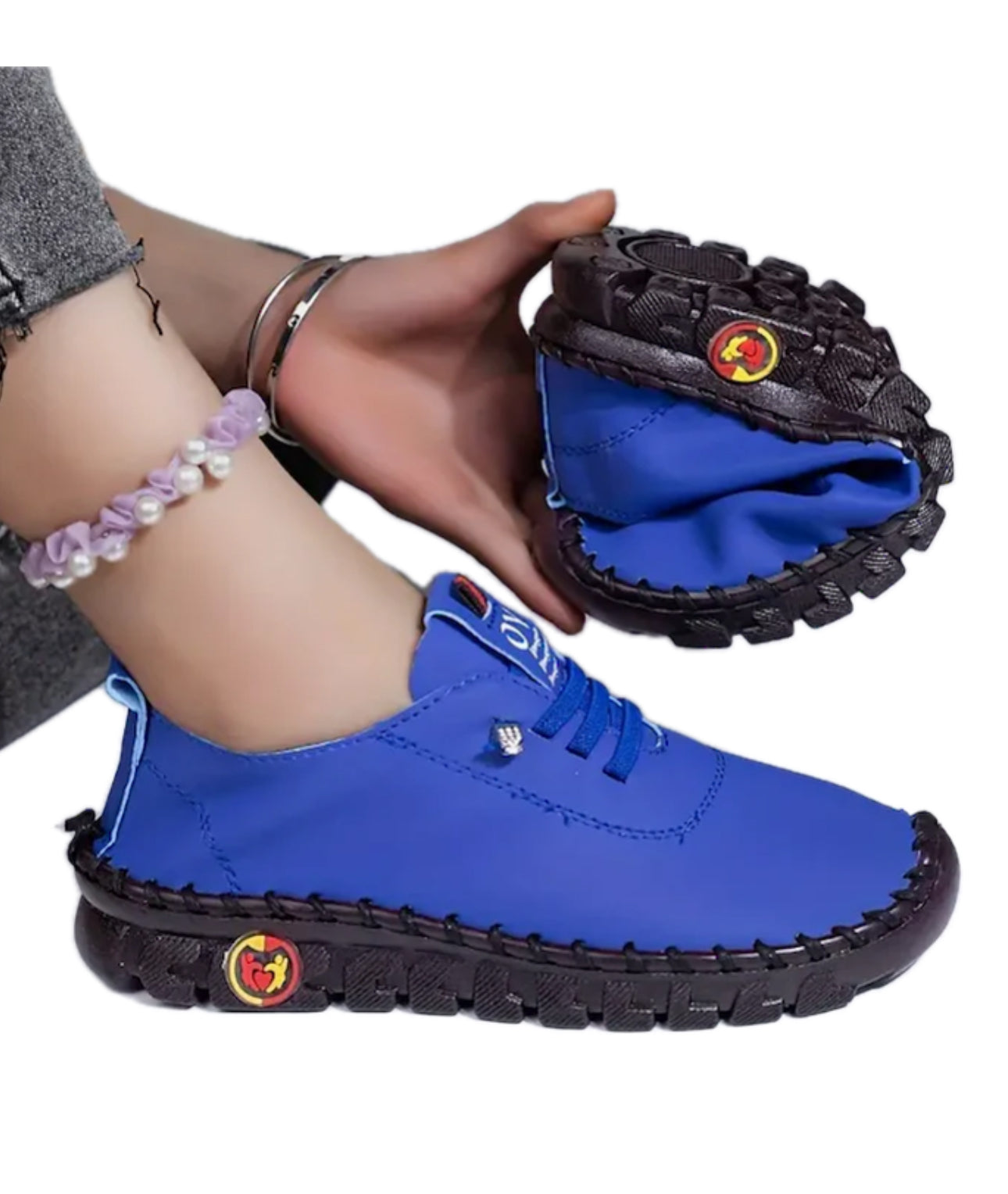 LARA | SNEAKERS DÉCONTRACTÉES SOLIDES POUR FEMME
