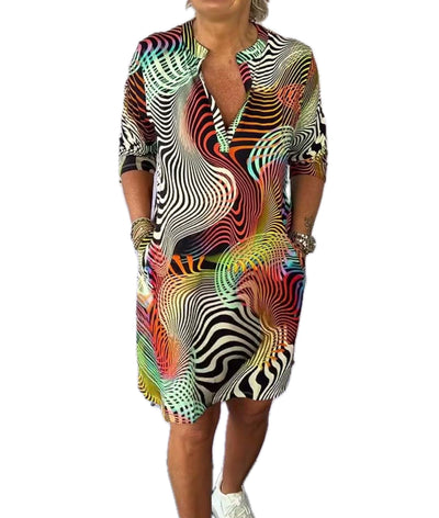KARINA | ROBE À MOTIFS COLORÉS